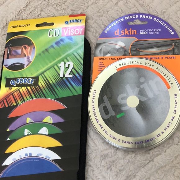 CD visor and Disc/cd/dvd/game protectors bundle. New in factory packaging - Picture 2 of 16
